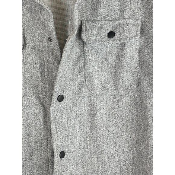 Manfinity Gray Shacket Jacket Shirt Size XXL - Picture 2 of 6